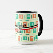 Gift textuur Kleurrijke nieuwe combo mok (Voorkant rechts)