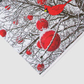 Gift Tissue met Kardinaal Bird Tissuepapier (Detail)