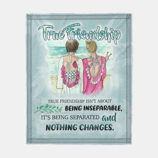 Gift to My Best Friend | Best Friend Gift Fleece Deken (Voorkant)