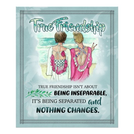 Gift to My Best Friend | Best Friend Gift Foto Afdruk (Voorkant)