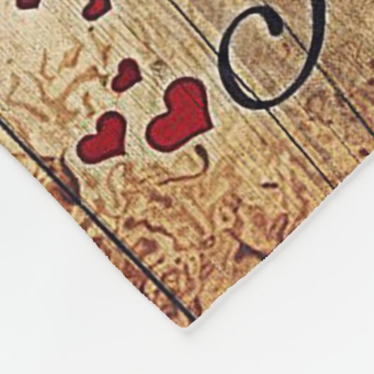 Gift to My Husband, Love Quottes Letter Fleece Deken (Hoek)