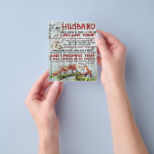Gift to My Husband, Love Quottes Letter Flyer (Hand)