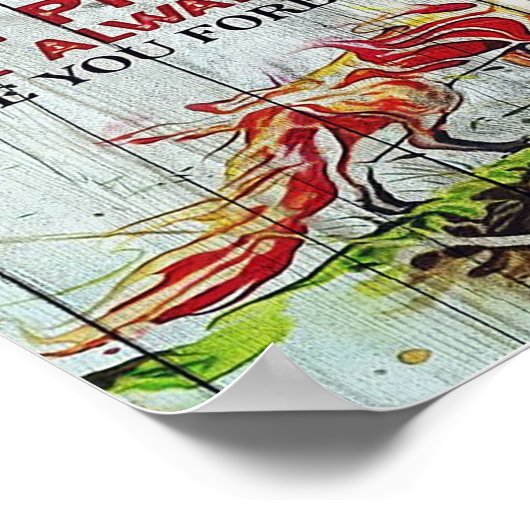 Gift to My Husband, Love Quottes Letter Poster (Hoek)