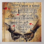 Gift To My Husband | Lovely Husband Letter | Poster (Voorkant)