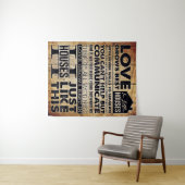 Gift to My Husband | Persoonlijke brief Wandkleed (In Situ (horizontaal))