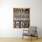 Gift to My Husband | Persoonlijke brief Wandkleed (In situ)