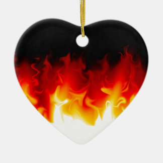 Gift uit de hel in brand keramisch ornament