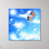 Gift van de bubbels - Paard Canvas Afdruk (Voorkant)