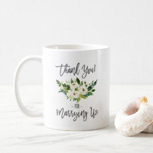 Gift van de huwelijksfunctionaris - Bedankt voor h Koffiemok
