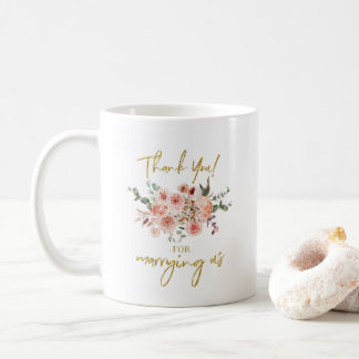 Gift van de huwelijksfunctionaris - Bedankt voor h Koffiemok