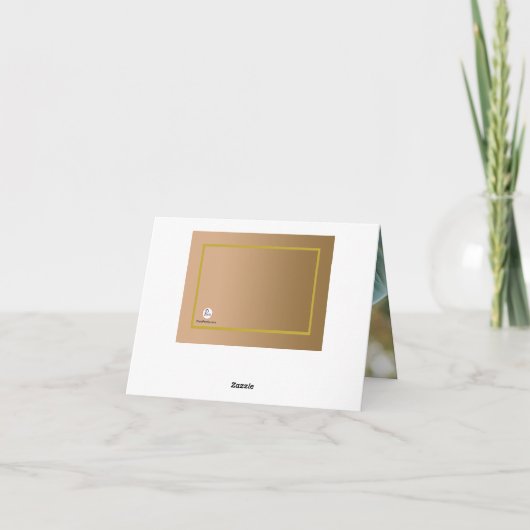 Gift van de liefde - Foto Bedankt Card (Achterkant)