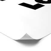 Gift van de T-shirts van Lola van het best-est-Bes Poster (Hoek)