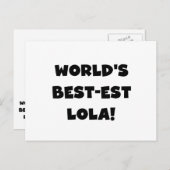 Gift van de T-shirts van Lola van het Briefkaart (Voorkant / Achterkant)