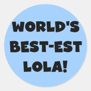 Gift van de T-shirts van Lola van het Ronde Sticker