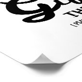 Gift van Lord, Black Font Poster (Hoek)