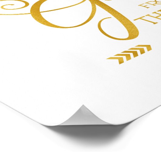 Gift van Lord, Gold Font Poster (Hoek)