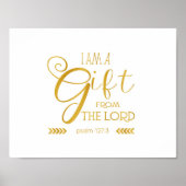 Gift van Lord, Gold Font Poster (Voorkant)
