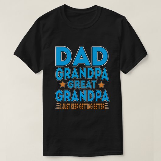 Gift van opa pa Grootpa Grootpa T-shirt (Design voorkant)