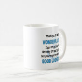 Gift van vader naar zoon. Wonderful Son Koffiemok (Voorkant rechts)