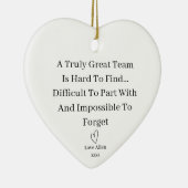 Gift verlaten, collega Gift, collega verlaten Keramisch Ornament (Rechts)