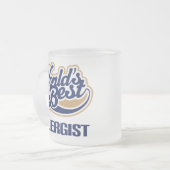 Gift voor allerergist matglas koffiemok (Voorkant links)