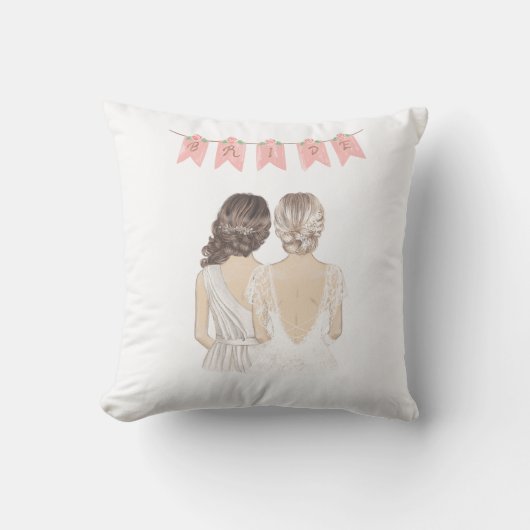 Gift voor bruid kussen (Voorkant)