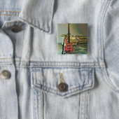 Gift voor gitaristen vierkante button 5,1 cm (In situ)