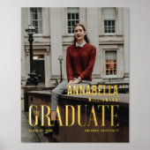 Gift voor het Afstuderen Hoesje van de Foto van he Folie Afdrukken (Voorkant)