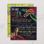 Gift voor mijn vrouw | Brief voor uw vrouw | Kaart (Voorkant / Achterkant)