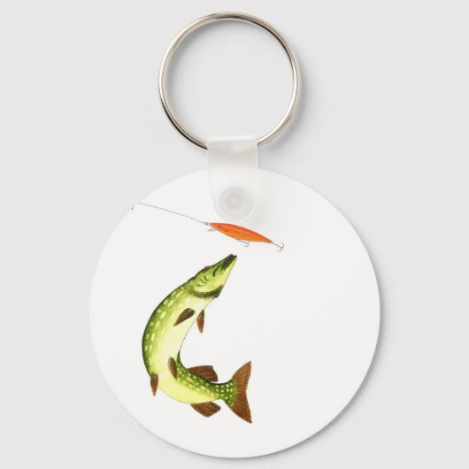 Gift voor Pike-visserij Sleutelhanger (Voorkant)