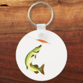 Gift voor Pike-visserij Sleutelhanger (Voorkant)