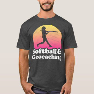 Gift voor Softball en Geocaching voor Softball-spe T-shirt