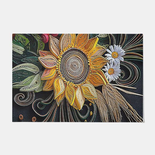 Gift voor tuinbouwovers, bloem voor boer deurmat (Voorkant)