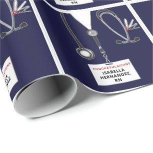 Gift voor verpleegkundige Graduation Party Cadeaupapier