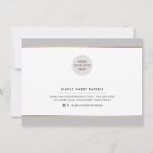 GIFT VOUCHER modern elegant zakelijk neutraal grij Kaart (Achterkant)