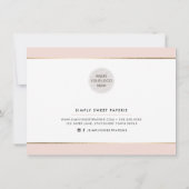 GIFT VOUCHER moderne, elegante zakenlusteloos Kaart (Achterkant)