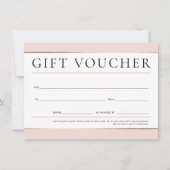 GIFT VOUCHER moderne, elegante zakenlusteloos Kaart (Voorkant)
