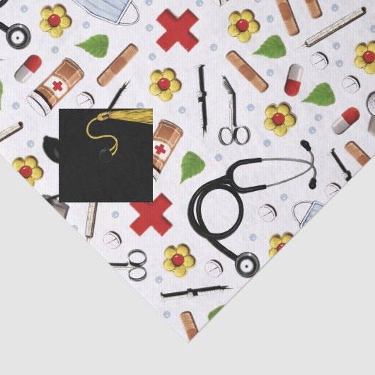 Gift-weefselpapier voor verpleegkundig Afstuderen Tissuepapier (Detail)