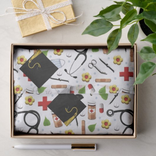 Gift-weefselpapier voor verpleegkundig Afstuderen Tissuepapier (Geschenk)