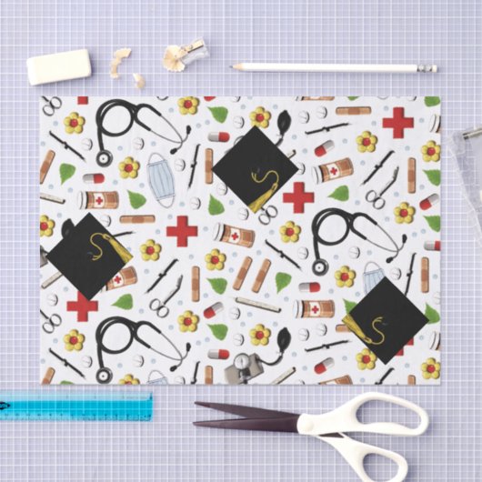 Gift-weefselpapier voor verpleegkundig Afstuderen Tissuepapier (Craft)