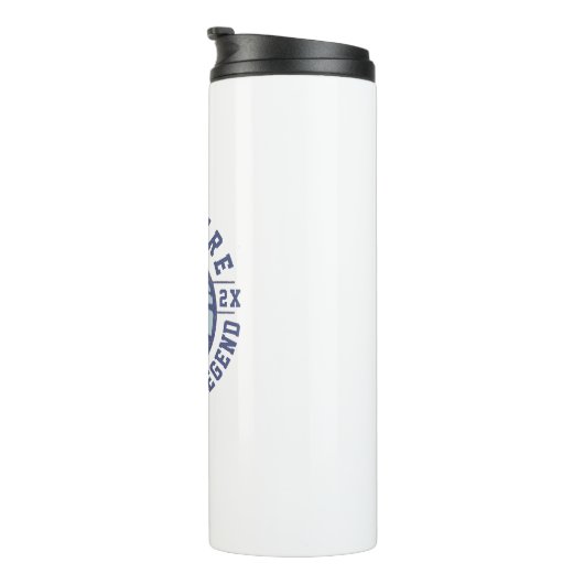 Gift with personalized name for volleyball players thermosbeker (Geroteerd rechts)