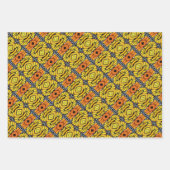 Gift Wrap Abstracte Monarch Wings Inpakpapier Vel (Voorkant 3)