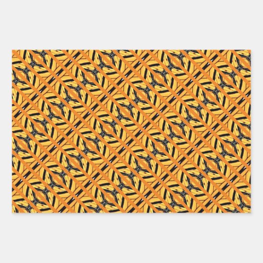 Gift Wrap Abstracte Monarch Wings Inpakpapier Vel (Voorkant)