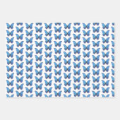 Gift Wrap Blue Morpho Butterflies Inpakpapier Vel (Voorkant 3)