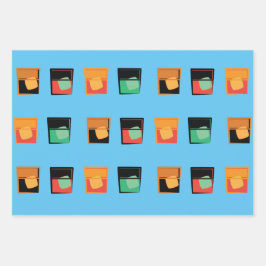 Gift Wrap - Bourbon Aficionado 3 Design Inpakpapier Vel