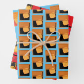 Gift Wrap - Bourbon Aficionado 3 Design Inpakpapier Vel (In situ)