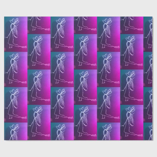 Gift Wrap - Chalk Girl Cadeaupapier (Vlak)