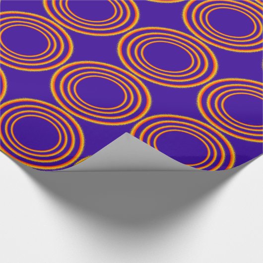 Gift Wrap - Concentric Flaming Circles Cadeaupapier (Hoek)