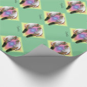 Gift Wrap - de Katten van Calico en Naam Cadeaupapier (Hoek)