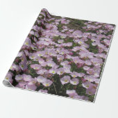 Gift Wrap - Gebied van Roze Primrose Cadeaupapier (Uitgerold)